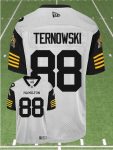 CFL Hamilton tiger cats #88 TERNOWSKI Crested Away White Jersey