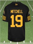 CFL Hamilton tiger cats #19 MITCHELL Black Crested Home Replica Jersey