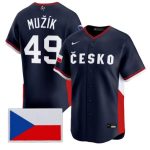 Czech Republic #49 Martin Muk Nike Navy 2026 World Classic Jersey