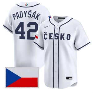Czech Republic #42 Daniel Padyk Nike White 2026 World Classic Jersey