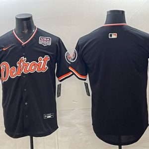 Detroit Tigers Blank Navy 2026 Alternate USA 250' Patch Vapor Premier Limited Stitched Jersey