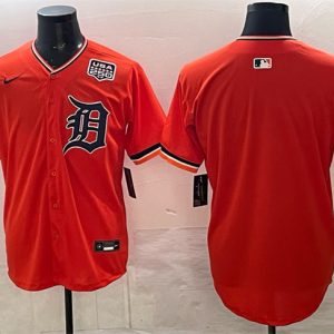 Detroit Tigers Blank Orange 2026 Alternate USA 250' Patch Vapor Premier Limited Stitched Jersey