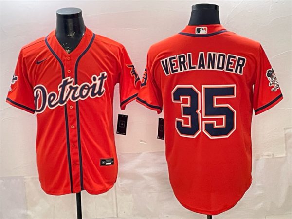 Detroit Tigers #35 Justin Verlander Orange 2026 Cool Base Stitched Jersey