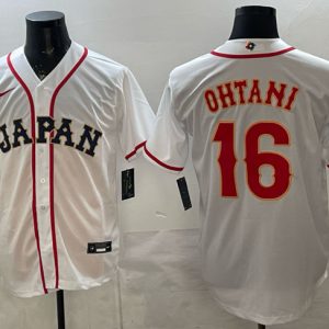 Japan #16 Shohei Ohtani White 2026 World Classic Home Stadium Stitched Jersey