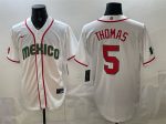 Mexico #5 Alek Thomas White 2026 World Classic Home Stadium Stitched Jersey