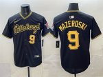 Pittsburgh Pirates #9 Bill Mazeroski Black Limited Stitched Jersey