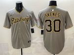 Pittsburgh Pirates #30 Paul Skenes Gray Limited Stitched Jersey