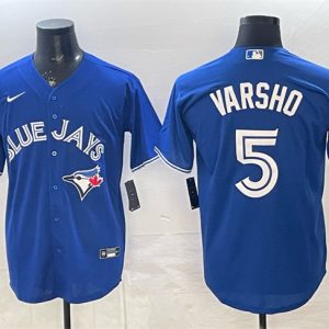 Toronto Blue Jays #5 Daulton Varsho Royal 2025 Cool Base Stitched Jersey