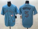 Toronto Blue Jays #5 Daulton Varsho Light Blue 2025 Cool Base Stitched Jersey