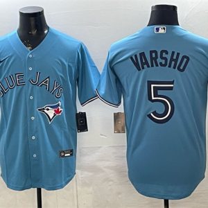 Toronto Blue Jays #5 Daulton Varsho Light Blue 2025 Cool Base Stitched Jersey