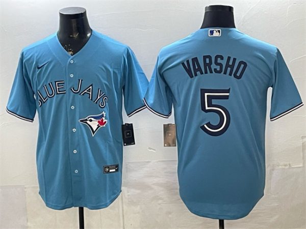 Toronto Blue Jays #5 Daulton Varsho Light Blue 2025 Cool Base Stitched Jersey