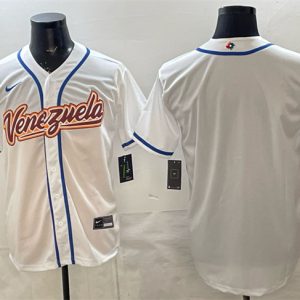 Venezuela Blank White 2026 World Classic Home Stadium Stitched Jersey