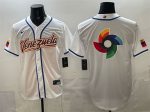 Venezuela White 2026 World Classic Big Logo Home Stadium Stitched Jersey