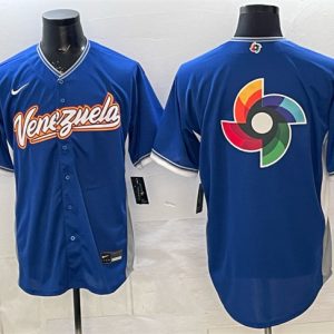 Venezuela Blue 2026 World Classic Big Logo Road Stadium Stitched Jersey