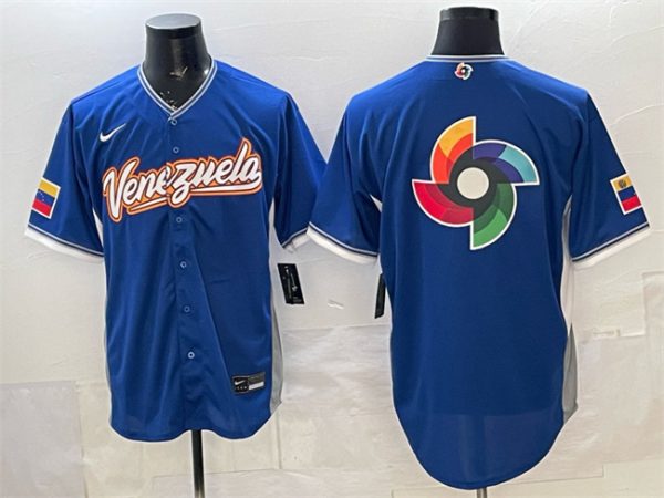 Venezuela Blue 2026 World Classic Big Logo Road Stadium Stitched Jersey