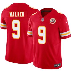 Kansas City Chiefs #9 Kenneth Walker III Red 2026 F.U.S.E. Vapor Untouchable Limited Stitched Jersey