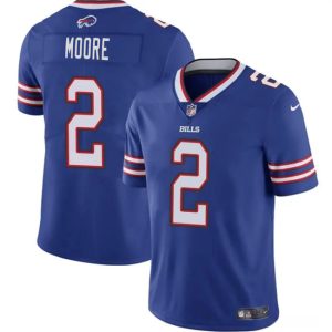 Buffalo Bills #2 D.J. Moore Blue 2026 Vapor Untouchable Limited Stitched Jersey
