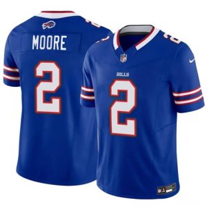 Buffalo Bills #2 D.J. Moore Blue 2026 F.U.S.E. Vapor Untouchable Limited Stitched Jersey
