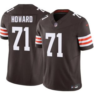 Cleveland Browns #71 Tytus Howard Brown F.U.S.E. Vapor Limited Stitched Jersey
