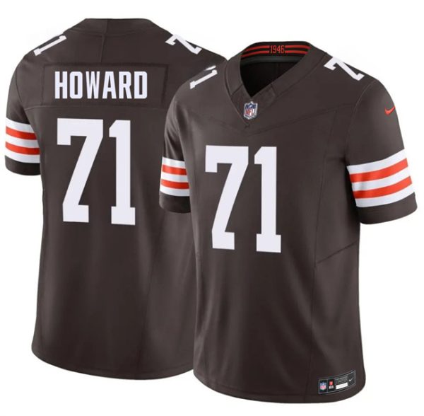 Cleveland Browns #71 Tytus Howard Brown F.U.S.E. Vapor Limited Stitched Jersey