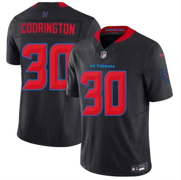 Houston Texans #30 Brandon Codrington Navy 2nd Alternate 2026 F.U.S.E. Vapor Limited Stitched Jersey