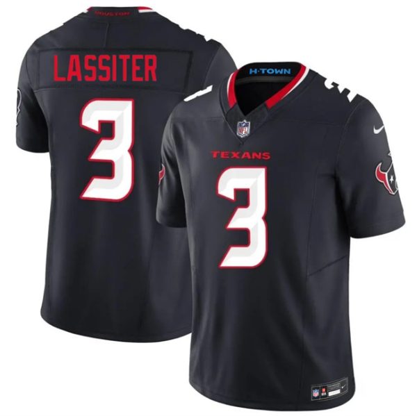 Houston Texans #3 Kamari Lassiter Navy 2026 F.U.S.E. Vapor Limited Stitched Jersey