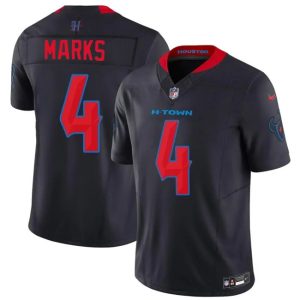 Houston Texans #4 Woody Marks Navy 2026 F.U.S.E. Vapor Limited Stitched Jersey