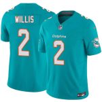 Miami Dolphins #2 Malik Willis Aqua 2026 F.U.S.E. Vapor Limited Stitched Jersey