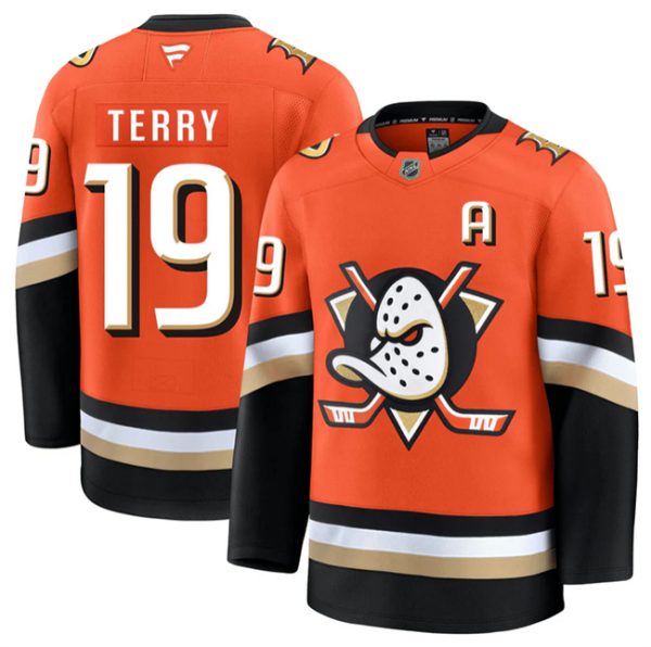 Anaheim Ducks #19 Troy Terry Orange 2026 Home Stitched Jersey