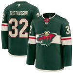 Minnesota Wild #32 Filip Gustavsson Green Home Stitched Jersey