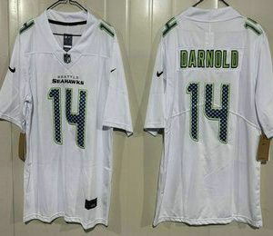 Seattle Seahawks #14 Sam Darnold Limited White Fashion Vapor Jersey