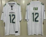 Seattle Seahawks #12 Fan Limited White Fashion Vapor Jersey