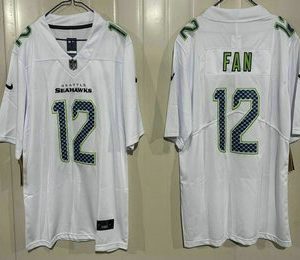 Seattle Seahawks #12 Fan Limited White Fashion Vapor Jersey