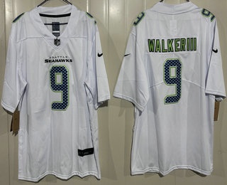 Seattle Seahawks #9 Kenneth Walker III Limited White Fashion Vapor Jersey