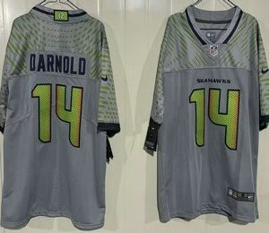 Seattle Seahawks #14 Sam Darnold Limited Gray Rivalries Vapor Jersey