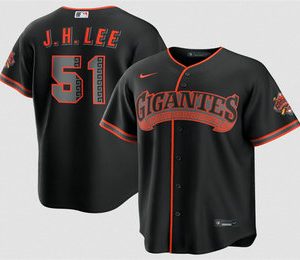 San Francisco Giants #51 Jung Hoo Lee Black 2026 Alternate Stadium Stitched Jersey