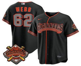 San Francisco Giants #62 Wilkin Ramos Black 2026 Alternate Stadium Stitched Jersey
