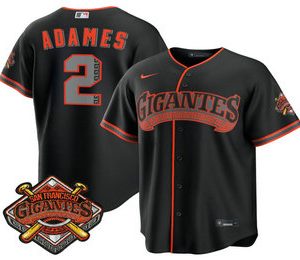 San Francisco Giants #2 Willy Adames Black 2026 Alternate Stadium Stitched Jersey