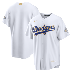 Los Angeles Dodgers Nike White 2026 Gold Collection Stadium Jersey