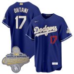 Los Angeles Dodgers #17 Shohei Ohtani Royal 2026 Alternate Gold Collection Stadium Stitched Jersey