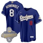 Los Angeles Dodgers #8 Enrique Hern¨¢ndez Royal 2026 Alternate Gold Collection Stadium Stitched Jersey