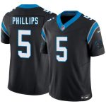 Carolina Panthers #5 Jaelan Phillips Black 2025 F.U.S.E. Vapor Limited Stitched Jersey