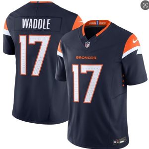 Denver Broncos #17 Jaylen Waddle Navy 2026 F.U.S.E. Vapor Limited Stitched Jersey