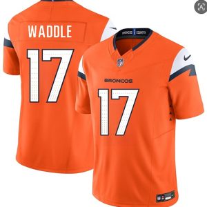 Denver Broncos #17 Jaylen Waddle Orange 2026 F.U.S.E. Vapor Limited Stitched Jersey
