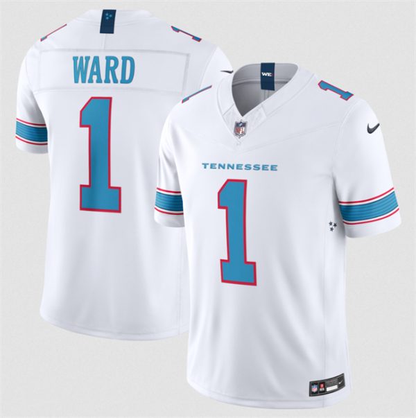 Tennessee Titans #1 Cameron Ward White 2026 F.U.S.E. Vapor Limited Stitched Jersey