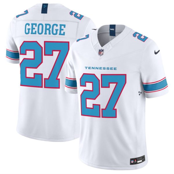 Tennessee Titans #27 Eddie George White 2026 F.U.S.E. Vapor Limited Stitched Jersey