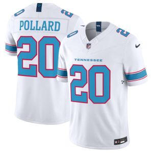 Tennessee Titans #20 Tony Pollard White 2026 F.U.S.E. Vapor Limited Stitched Jersey