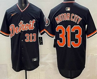 Detroit Tigers #313 Motor City Navy Limited Jersey