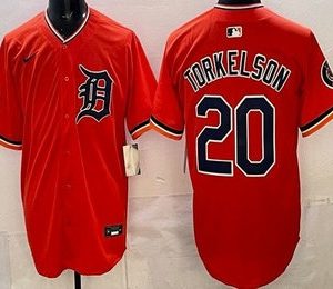 Detroit Tigers #20 Spencer Torkelson Orange Limited Jersey