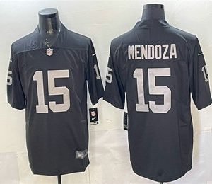 Las Vegas Raiders #15 Fernando Mendoza Limited Black Vapor Jersey
